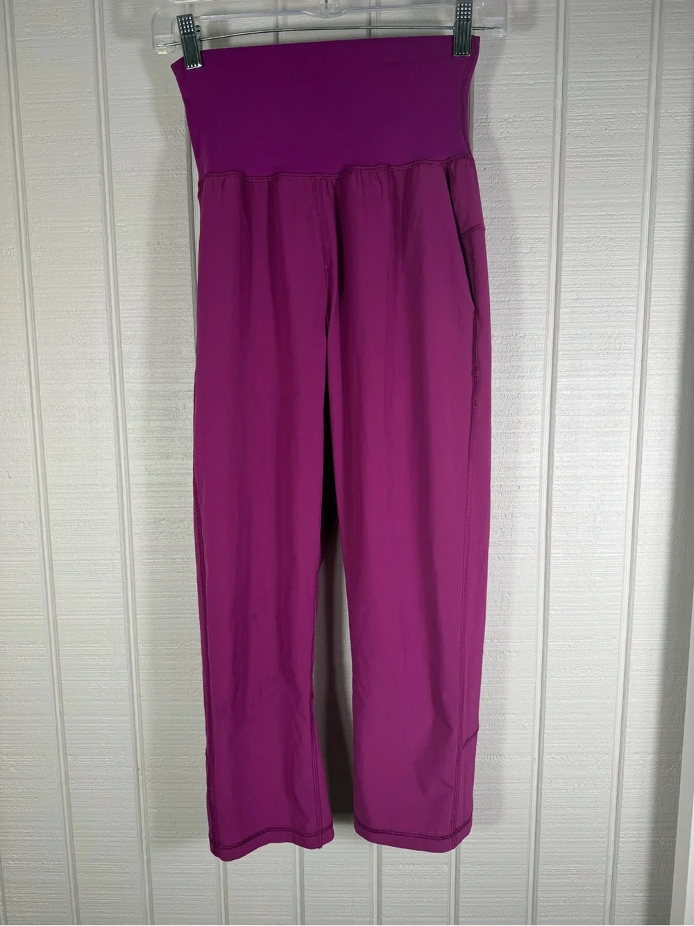 Lululemon Tranquil Crop Regal Plum Pink Pants Fuchsia